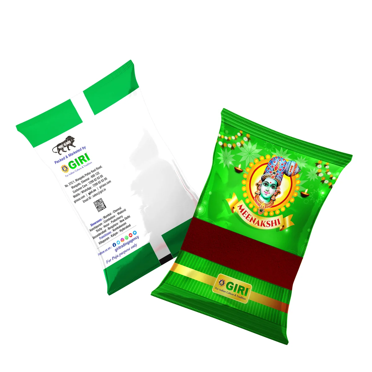 Giri Kumkum | Sindoor/ Kungumam/ Dark Red Colour/ Kumkuma for Pooja - Image 16