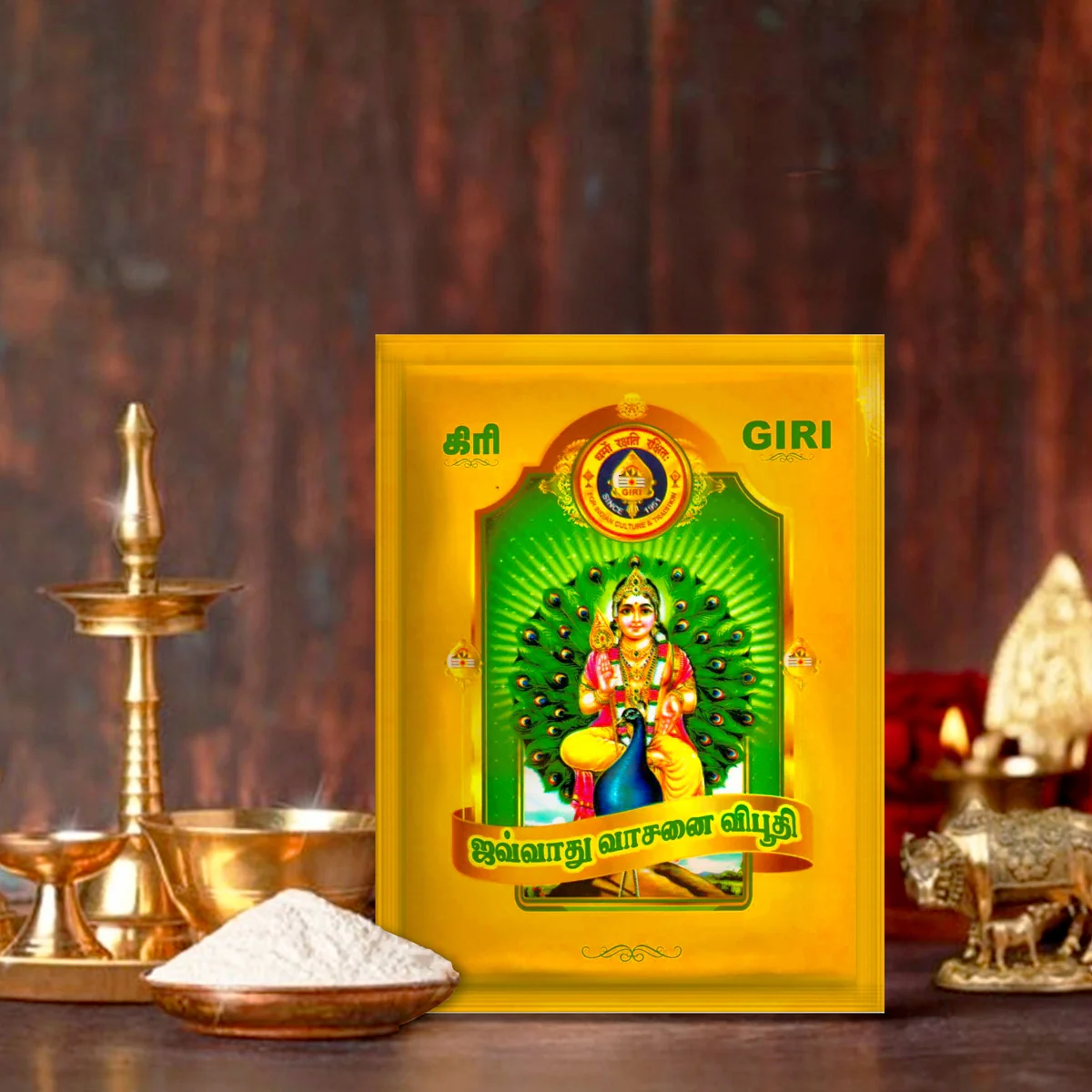 Giri Javadhu Vasanai Vibhuti | Thiruneeru/ Scented Holy Ash/ Viboothi/ Bhasma for Pooja - Image 3