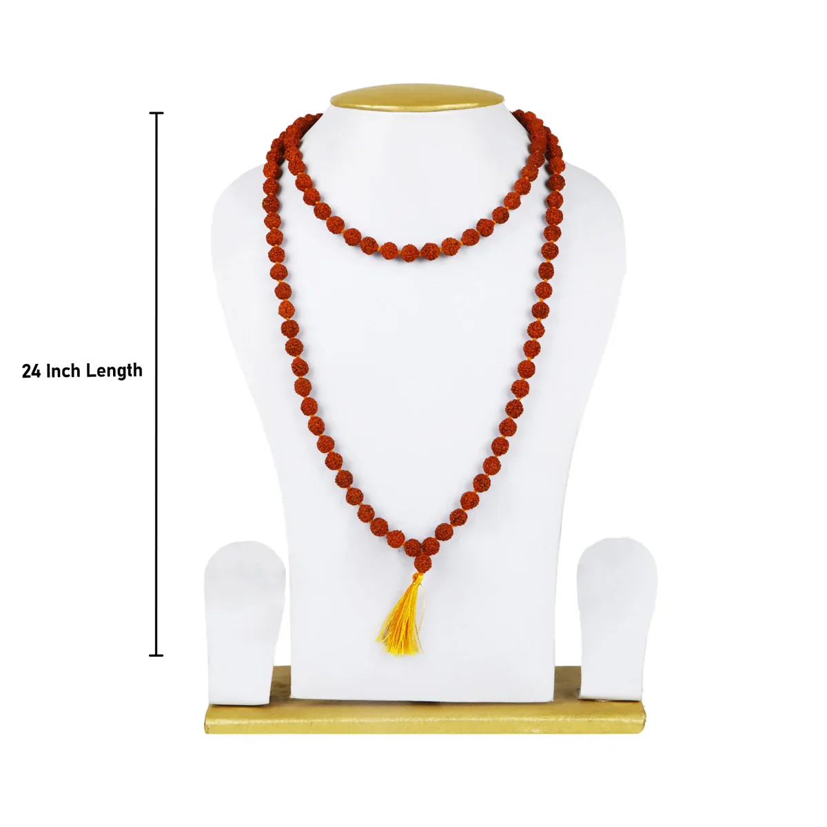 Ruthratcham Malai - 24 Inches | 9.5 mm Rudraksha Mala/ 108 Beads Kantha Mala for Men & Women - Image 4